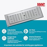 Map SAA Satin Anodized Aluminium Adjustable Air Vent 9x3 228mm x 76mm view 2