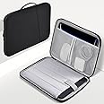 13 inch Laptop Sleeve Case for 2025-2022 MacBook Air 13.6 inch M4 M3 M2 Chip A3240 A3113 A2681 Water-Resistant Shockproof Handle Bag Cover w/Accessory Pocket -Black