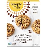 Simple Mills Almond Flour Chocolate Chip Cookie Mix, 1pk, 9.4oz | Easy Gluten Free Chocolate Chip Cookies Baking Mix, Sweetened with Coconut Sugar, Grain Free, Corn Free, Dairy Free