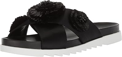 nine west black slides