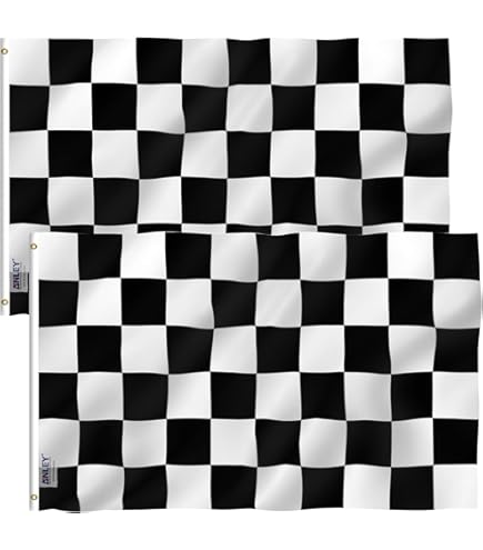 Amazon.com : ANLEY Fly Breeze 3x5 Foot Checkered Flag - Vivid
