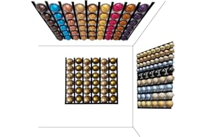 10 Pack Coffee Pods Holder for Nespresso, PVC Organize Strips for Coffee Bar Accessories, Compatible with Kcups/Nespresso and