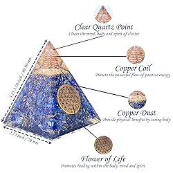Orgone Pyramid of Success, Lapis Lazuli Orgonite