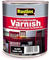 Rustins Polyurethane Varnish Dark Oak Gloss 250 ml