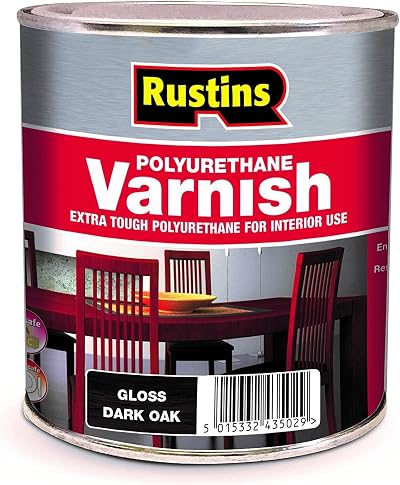 Rustins Polyurethane Varnish Dark Oak Gloss 250 ml