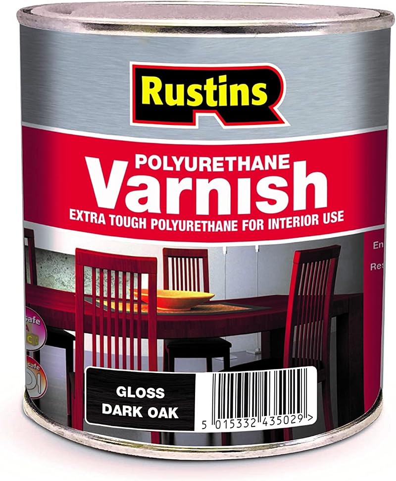 Rustins Polyurethane Varnish Dark Oak Gloss 250 ml