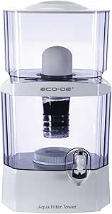 Torre de filtro Aqua ECO-DE®, dispensador purificador de água sem BPA em Planeta Huerto