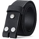 Wrangler Men's Leather Belt without Buckle, 38mm Casual Wait Belt Strap for Jeans, Gift for Men