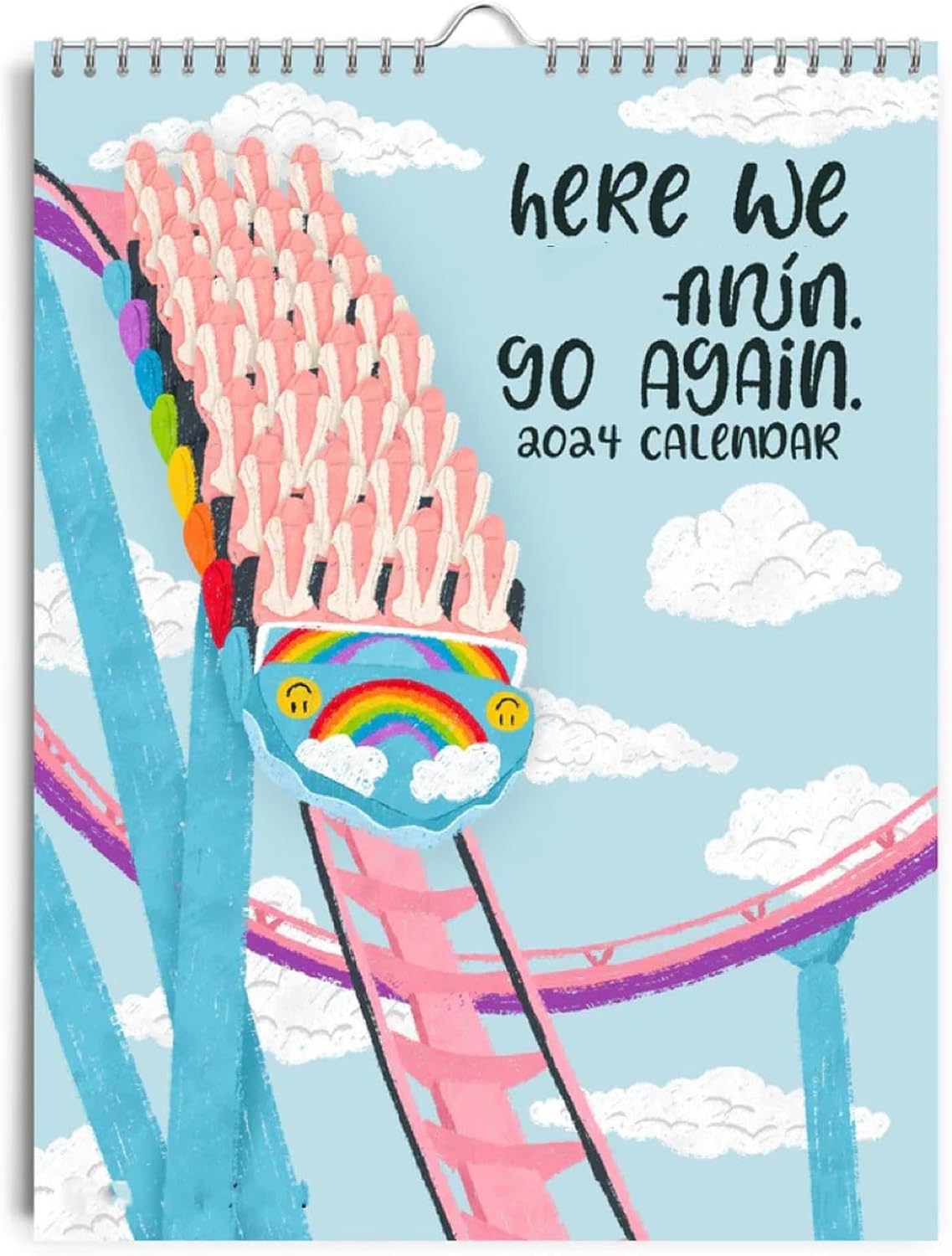 Advent Calendars - Here We Go Again 2024 Calendar, Beauty Advent Calendar 2024, 2024 Calendar 12 Month Planner, Scheduling, And Organizing, Funny Weekly Organizer, Advent Calendar 2024