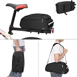 MOSISO Bike Rack Bag Waterproof 12L Rear Seat Trunk Pannier Black view 3