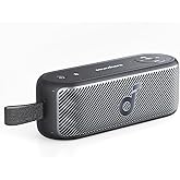 Soundcore Motion 100 Portable Speaker, Bluetooth Speaker with Wireless Hi-Res, 2 Full Range Drivers for Stereo Sound, Ultra-Portable Design, Customizable EQ, Punchy Bass, and IPX7 (Renewed)