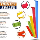 HASSULE 16 Pcs Food Bag Clips 4 Sizes & Colors - Keep Food Fresh view 4