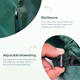 Flatro Rotary Washing Line Cover 165x15 cm Waterproof with Zip Green view 3