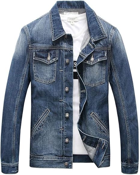 Amazon Co Jp コート ジャケット デニムジャケット デニムコート アウトドアカジュアル 春の薄手のコート メンズ春のジャケット ファッション衣類 極薄のコート メンズウェア 釣り服 アウトドアスポーツウェア Color Blue Size 190 Xxxl ホーム キッチン