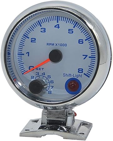 Amazon センサー 0 8 1000rpm 車 タコスコープ 回転計 12v 3 75インチ トラック回転速度計 デジタルスピードメーター タコメーター 車 バイク