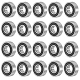 uxcell 20pcs 698RS 8mmx19mmx6mm Double Sealed