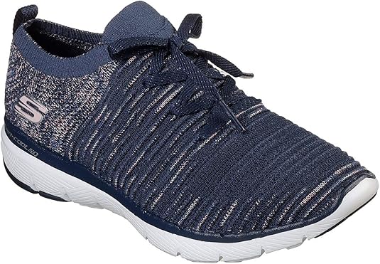 Amazon.com | Skechers Women's Flex Appeal 3.0 - Glorious, Training, Navy, US M | Fashion Sneakers