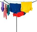 LIVIVO 45m Heavy Duty 4 Arm Rotary Garden Washing Line with Cover view 2