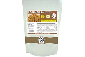 LC FOODS Low Carb Foods Dip Sticks | Fresh Baked | 100% All Natural Ingredients |Best Naturals |No Sugar Diabetic Friendly | High Protein and Fiber | Artificial Sweetener Free | Tastes Great 4.4 oz