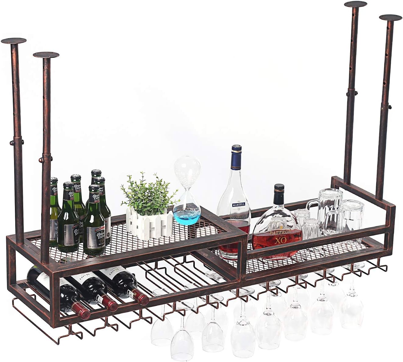 Amazon Com Womio Wine Racks Ceiling Type Wine Holder Wine Bottle