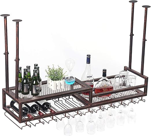 Amazon Com Womio Wine Racks Ceiling Type Wine Holder Wine Bottle