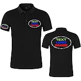 Custom Long Sleeve Polo Shirt for Men Customized Personalized Polo Shirts with Text Logo Image