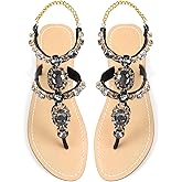 ZhuLinFeng Women'S Rhinestone Gladiator Sandals Flat Wedding Sandals Gem Pearl Sparkling Bridal Bridesmaid Sandals Blue Bohemian Sandals