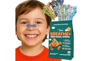 TapeGeeks Nasal Strips for Kids Nose Strips for Breathing Nasal Strip for Reducing Snoring Boys and Girls, Mix Colors