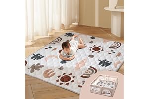 Duwenem Baby Play Mats for Floor 71"x59" Play Mat for Playpen Thicken Soft Premium Foam Playmats for Babies and Toddlers Machine Washable for Easy Care