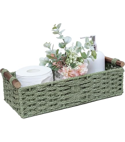 Plateau De Salle De Bain En Bois D'acacia – 30 X 11,4 Cm, Pour Rangement Sur Réservoir WC Ou Vanité