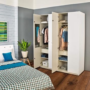 Home Centre Alaska 4 Door Wardrobe Amazon In Home Kitchen