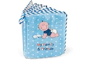 GENIUS BABY TOYS Baby Photo Album Gift (Blue - Baby Boy)