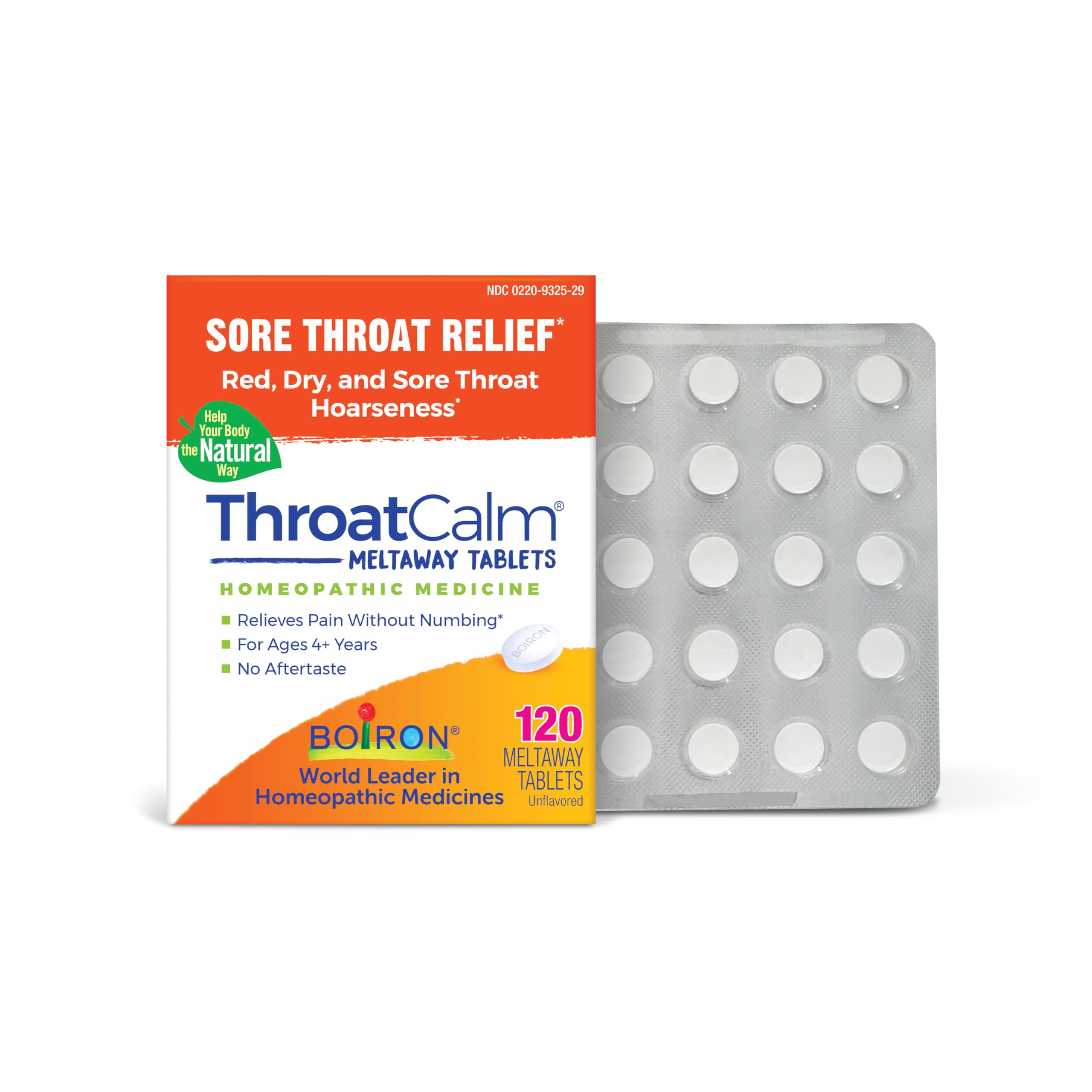 Boiron ThroatCalm Tablets for Relief of Sore