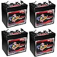 Set of 4 | US Battery US1800XC2 6 Volt 208Ah Deep Cycle Golf Cart, Solar, Marine, RV & Industrial Use Battery | BCI Group GC2 ~ Replaces T-605 T605 | T-105 T105