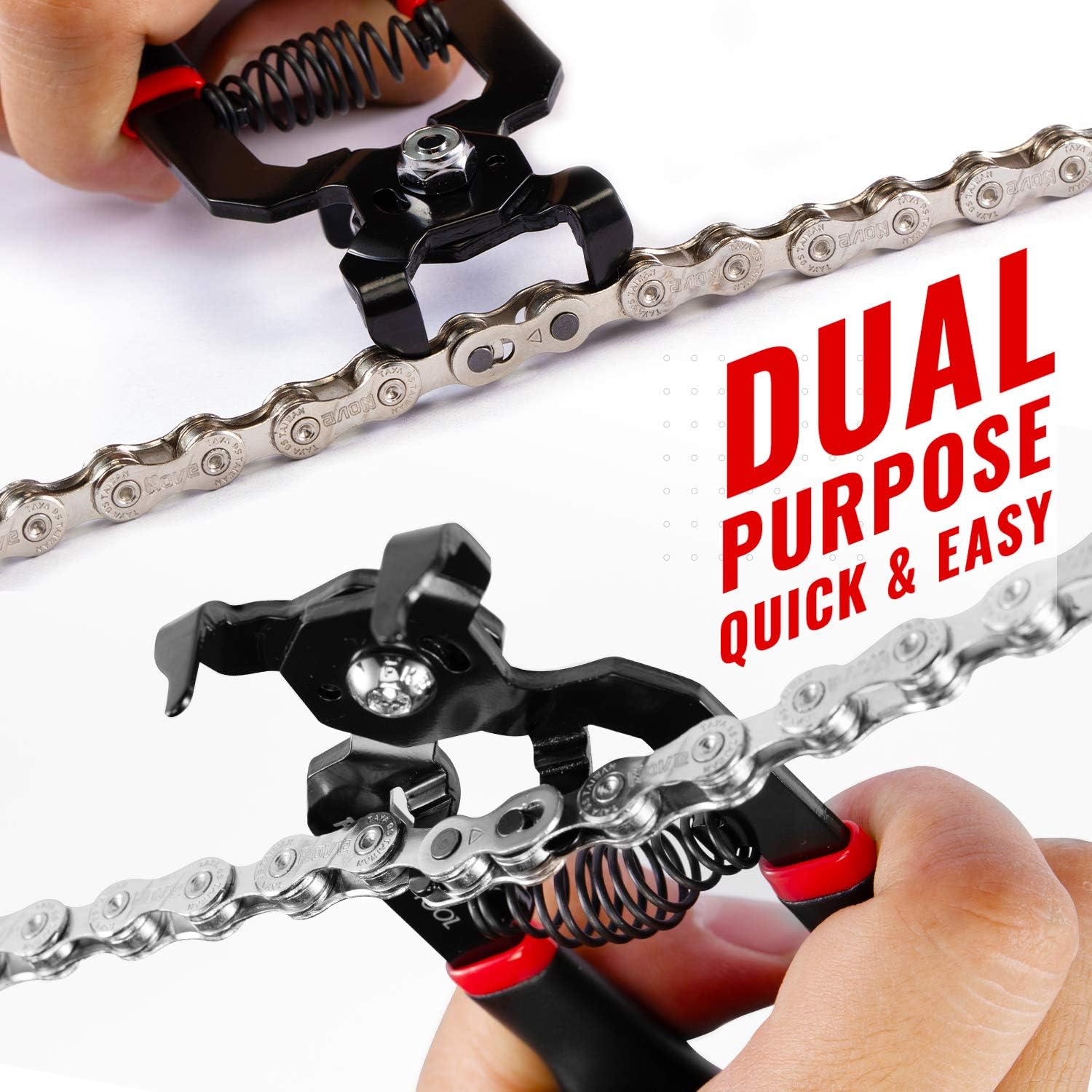 PRO BIKE TOOL 2-in-1 Master Link Chain Pliers - Replace Chain Links - All Speed Chains, Missing Links - Quick & Easy - Bicycle Repair Kit for Road and Mountain Bikes: Home Improvement