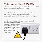 Belaco Fan Heater 2 Heat Settings 1000/2000W Overheat Protection BFH21C view 3