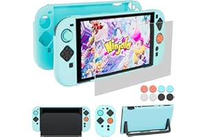 Coooudqs Hard Case for Nintendo Switch 2 (2025) Case dockable, PC Slim Hard Shell for Switch 2 Accessories, Scratch & Shock Protection Cover for Joycon 2 with Screen Protector, 8 xThumb Grip