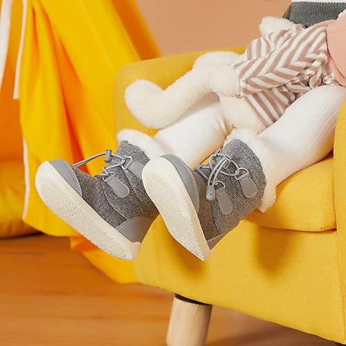 BMCiTYBM Baby Snow Boots Boys Girls Winter Infant Shoes Anti-Slip