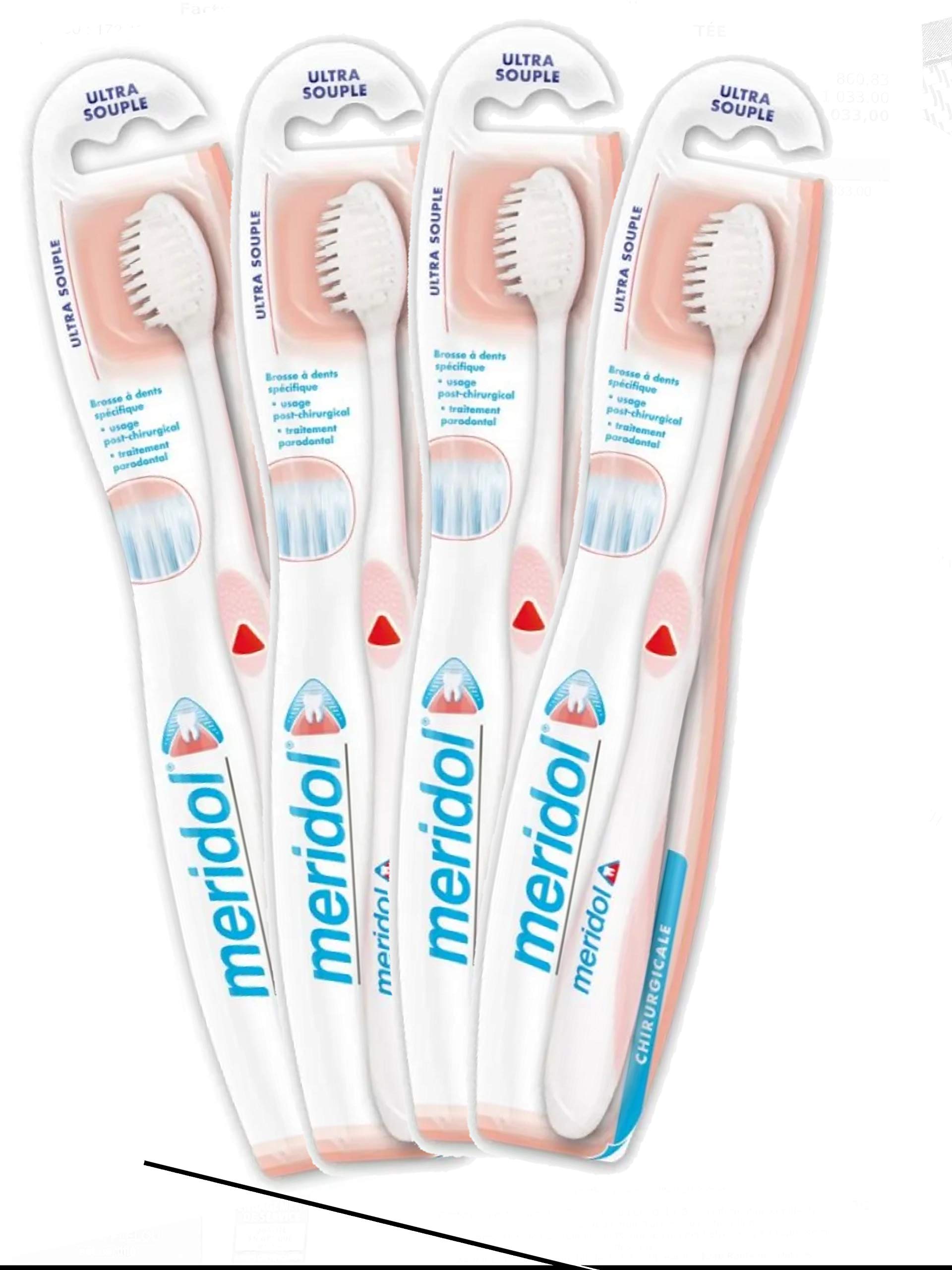 Méridol Ultra Soft Surgical Toothbrush – Set of 4