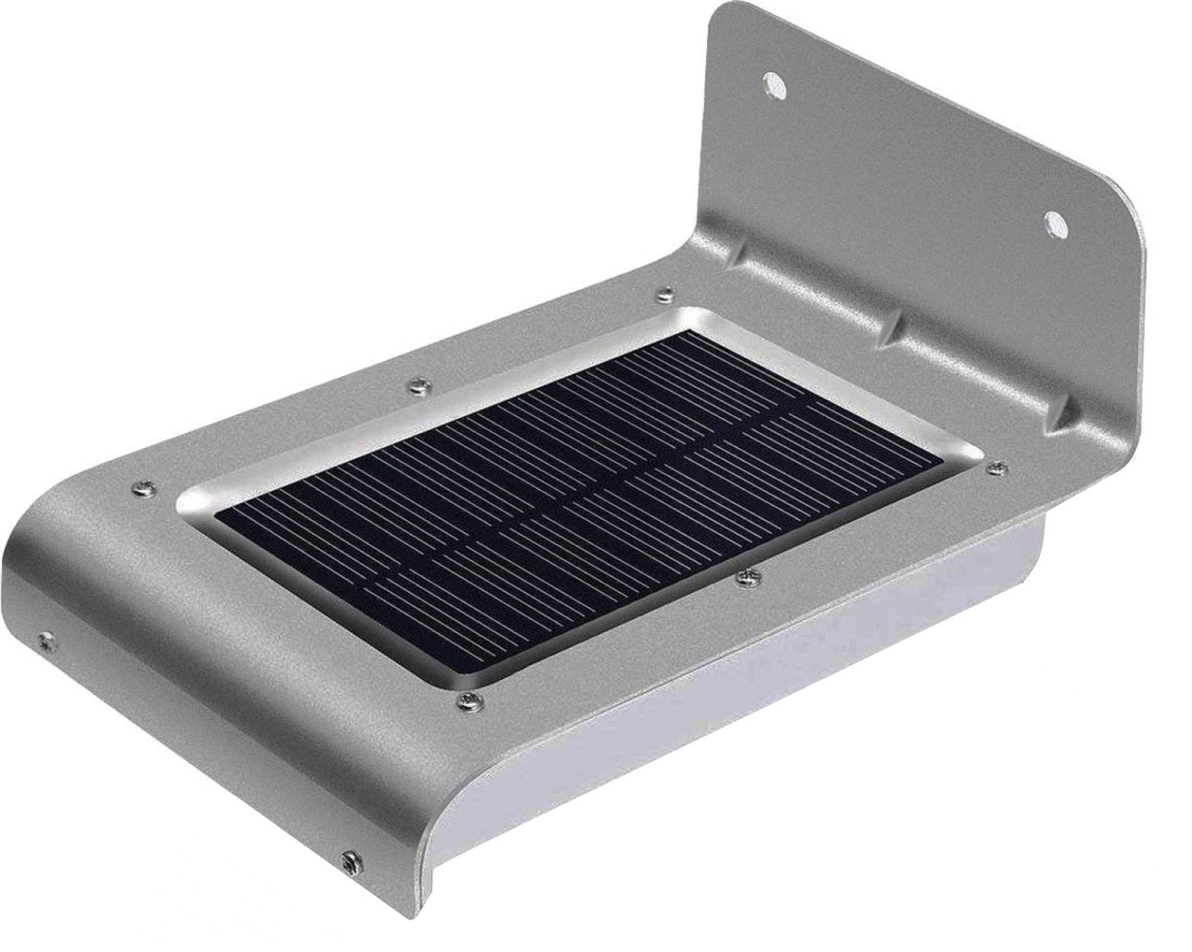 Aluminium Solar Lights Outdoor Garden Motion Sensor Security Wall Lights Bright with PIR Sensor. Gutter, Doorway, 3 Mode Light with Dim Standby High When Activated Feature Waterproof to IP65 (1)