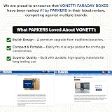 VONETTI Original Faraday Box Car Key Fob Signal Blocker RFID Anti Theft Pouch view 7