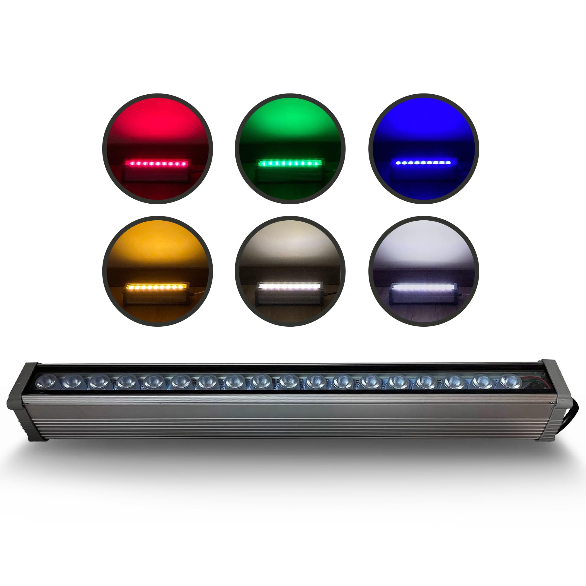 LedRica Indoor and Outdoor Lights, Modern Garden and Wall Lights, Weather-Resistant Indoor and Outdoor Wall Lights, Wall Washers with IP65 Waterproof Driver, Includes Hardware, Daylight, 18 Watts