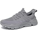 Srenket Men's Running Shoes, Non Slip, Breathable, Lightweight Fashion Sneakers, Slip Resistant Athletic Sports Walking Gym Work Shoes