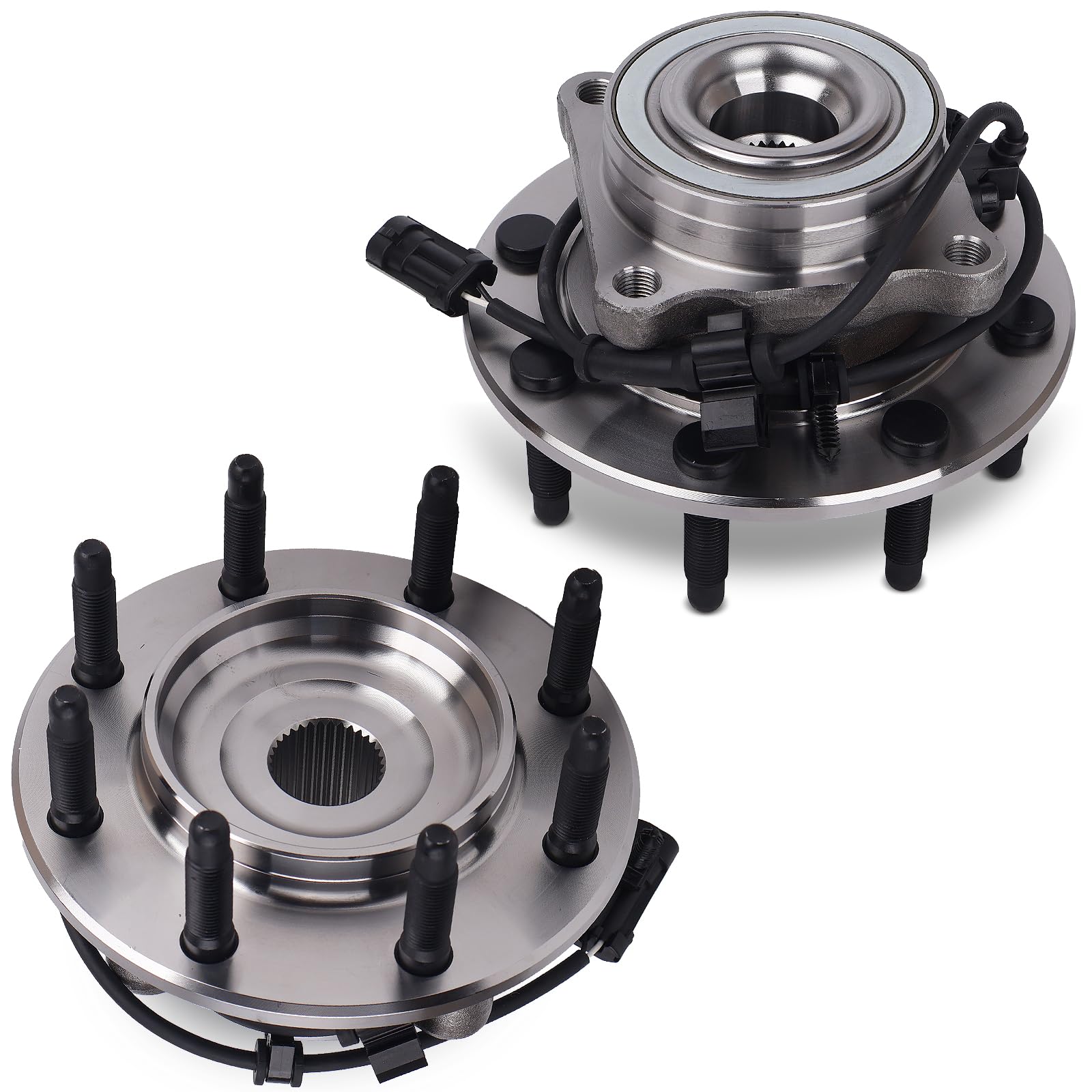 Photo 1 of **RUSTY & DIRTY** Autoround 515058 4x4 4WD Front Wheel Bearing and Hub Assembly Compatible with Chevy Silverado Avalanche, GMC Sierra 1500 2500 3500 1500HD 2500HD, Yukon XL 2500, Hummer H2 8 Lug w/ABS 2-Pack