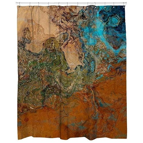 Amazon Com Abstract Art Shower Curtain Southwest Bathroom Decor