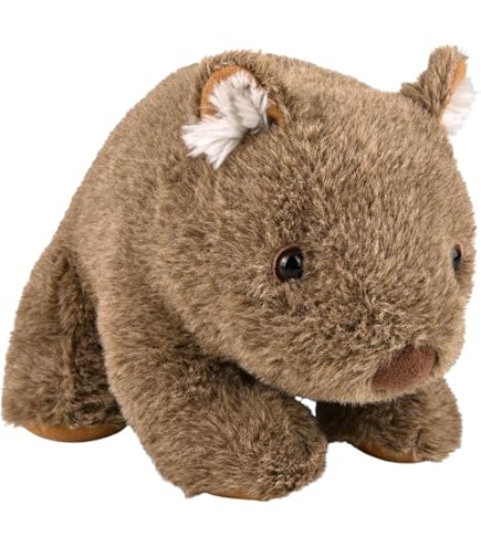 Wild Republic Pocketkins Eco Wombat Plush - 5 Inch Stuffed Animal Toy, Made From Recycled Materials, Eco-Friendly