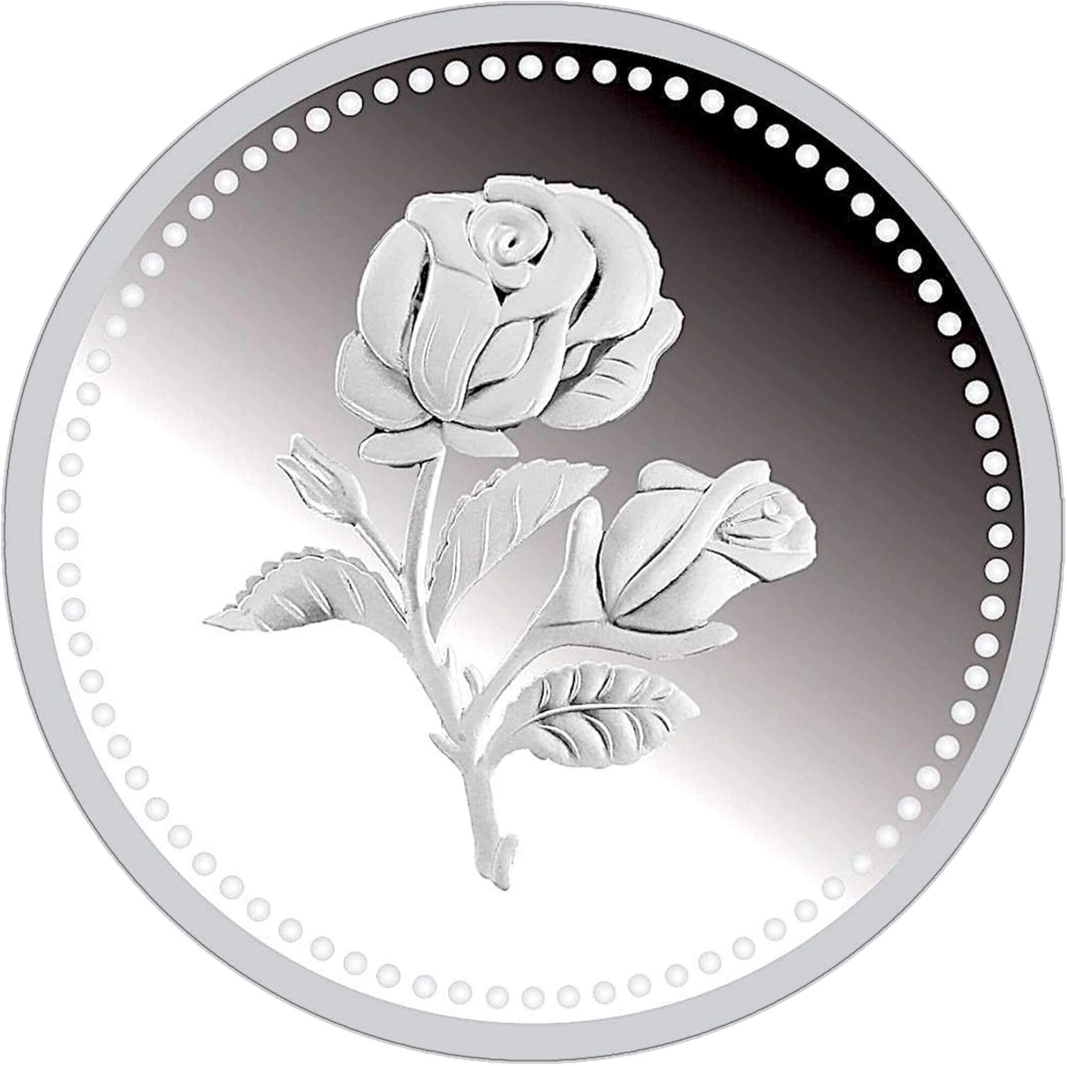 COINARTS ROSE FLOWER 999 SILVER COIN 100 GRAM Amazon.in Jewellery