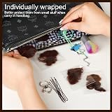 Teenitor Brown Invisible Hair Bun Net Set with Pins & Bands - Ballet Dancers view 5