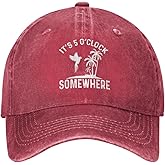 Philysonic 5 Oclock Somewhere Hat It is 5 Oclock Somewhere Hat Women Baseball Hat Cool Hats