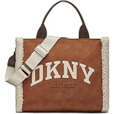 DKNY Women's Hadlee Medium Canvas Tote, Tobacco, One Size